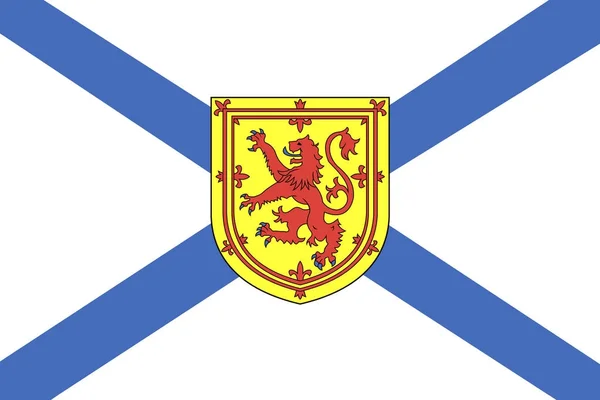 Flagga av Nova Scotia. Kanada — Stockfoto