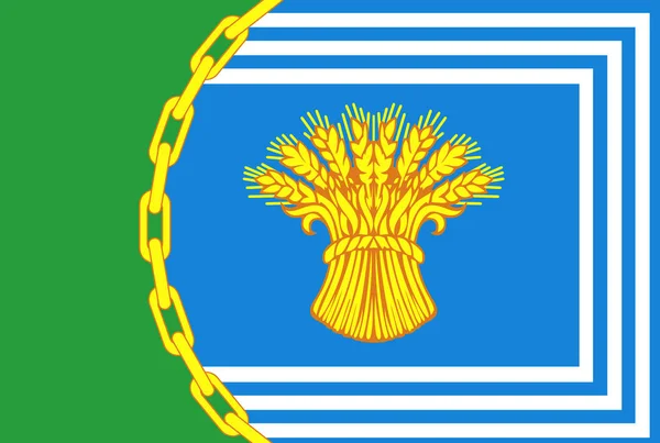 Flag of the Chesme district. Chelyabinsk region — Φωτογραφία Αρχείου