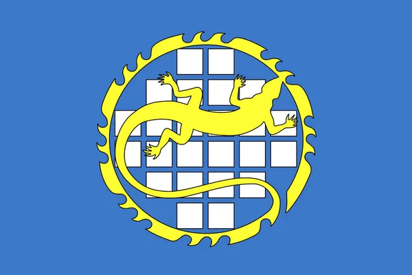 Flag of the city of Ozersk. Chelyabinsk region — Stock Photo, Image