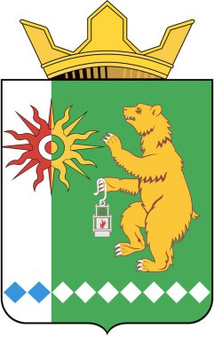 Tisulsky Bölgesi arması. Kemerovo bölgesi