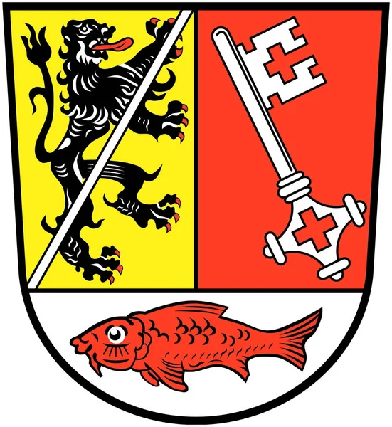 Wappen Des Landkreises Forchheim Deutschland — Stockfoto