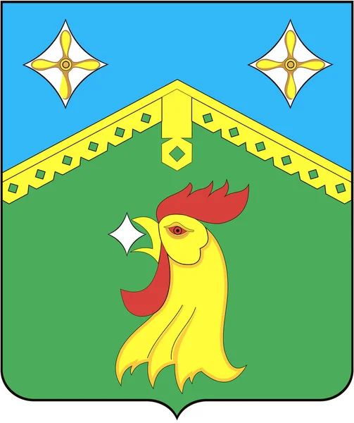 Escudo Armas Del Pueblo Tomilino Región Moscú — Foto de Stock