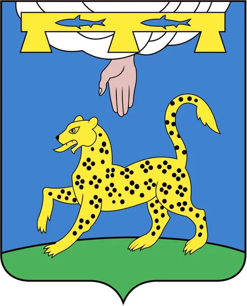 Escudo Armas Del Distrito Pskov Región Pskov — Foto de Stock
