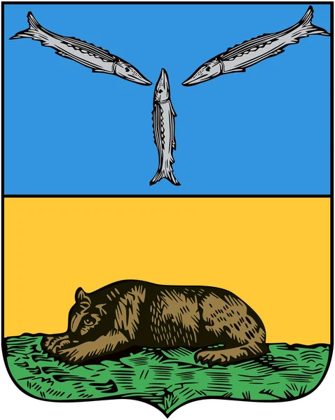 Escudo Armas Ciudad Volsk 1780 Región Saratov —  Fotos de Stock