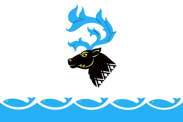 Vlag Van Yamal Regio Het Autonome District Jamalië Nenetsen — Stockfoto