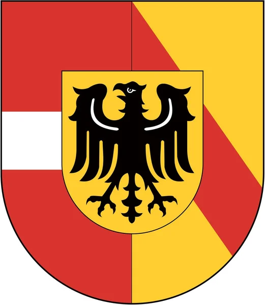 Escudo Armas Zona Breisgau Alta Selva Negra Alemania — Foto de Stock