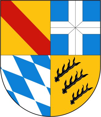 Arması Karlsruhe Bölge. Almanya