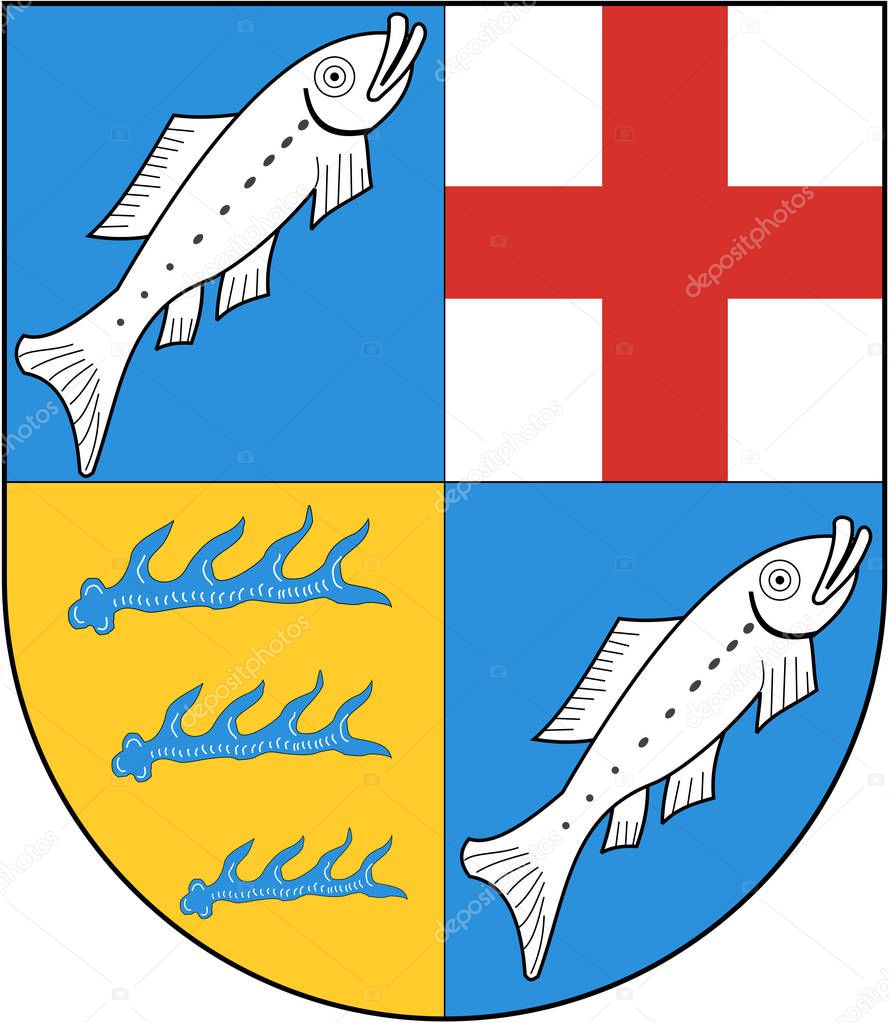 Coat of arms of the district of Constance. Germany