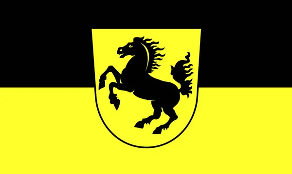 Flagge Der Stadt Stuttgart Deutschland — Stockfoto