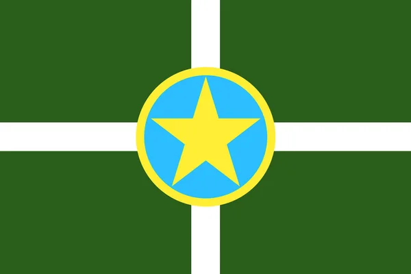 Bandeira Cidade Jackson América — Fotografia de Stock