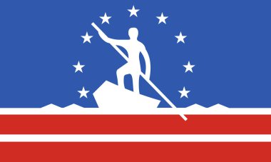 Richmond Şehir bayrağı. Amerika