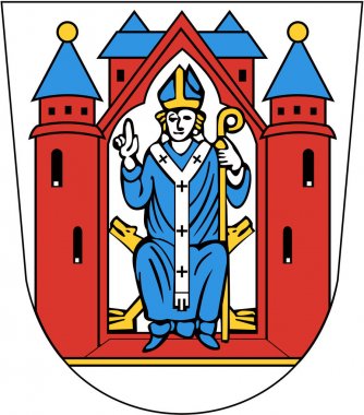 Arması Aschaffenburg şehir. Almanya