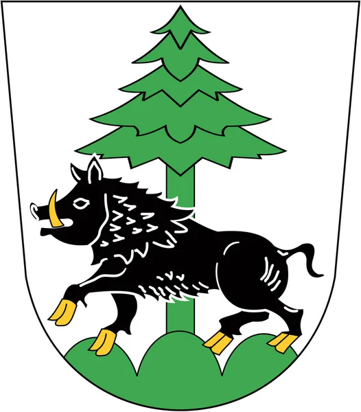 Escudo Del Distrito Ebersberg Alemania — Foto de Stock