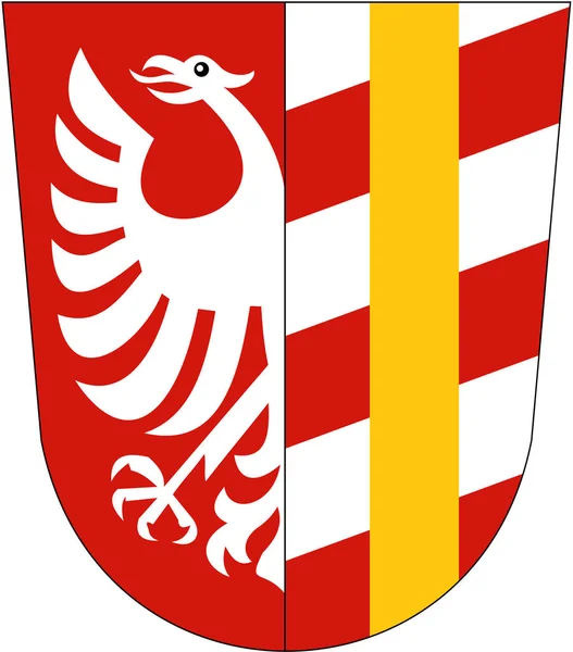 Das Wappen Des Bezirks Gnzburg Deutschland — Stockfoto