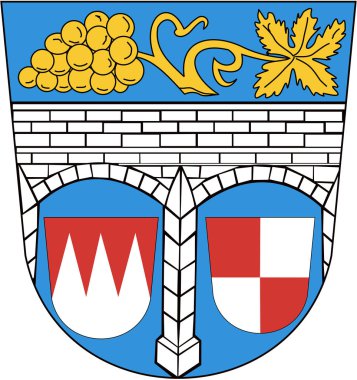 Arması Kitzingen. Almanya