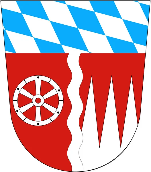 Das Wappen Des Bezirks Miltenberg Deutschland — Stockfoto