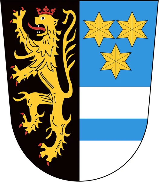 Das Wappen Des Bezirks Neustadt Der Waldnab Deutschland — Stockfoto