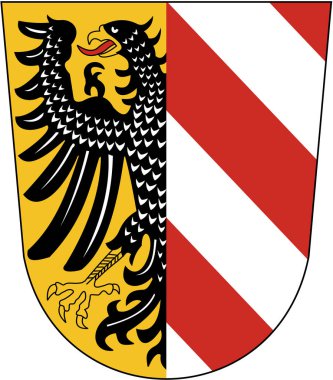 Arması Nürnberg şehir. Almanya