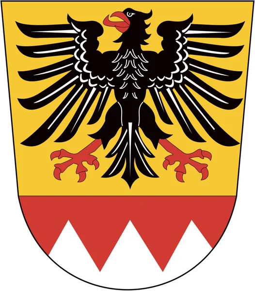 Das Wappen Des Bezirks Schweinfurt Deutschland — Stockfoto