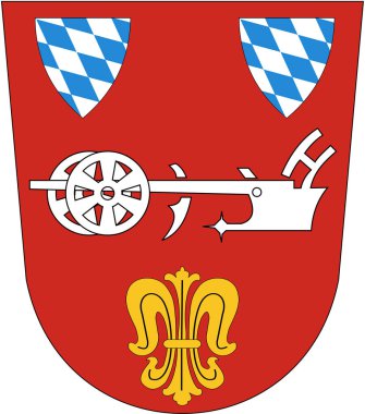 Straubing şehir arması. Almanya