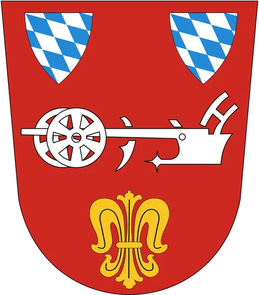 Escudo Armas Ciudad Straubing Alemania —  Fotos de Stock