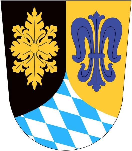 Escudo Armas Región Del Bajo Allga Alemania — Foto de Stock