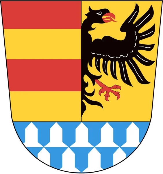 Das Wappen Des Bezirks Weißenburg Gunzenhausen Deutschland — Stockfoto