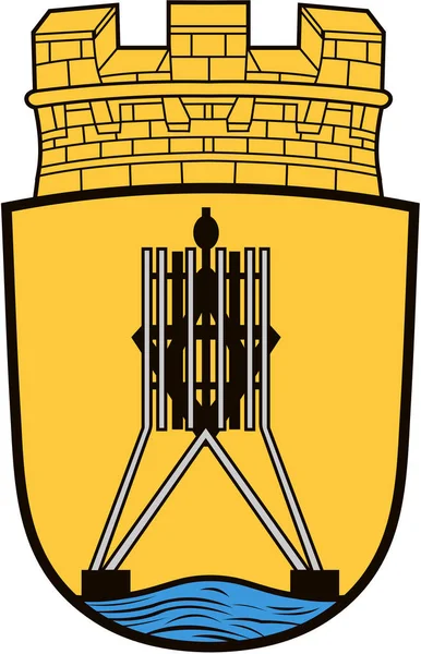 Escudo Armas Ciudad Cuxhaven Alemania —  Fotos de Stock