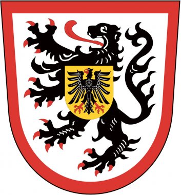 Arması der Pfalz Landau. Almanya