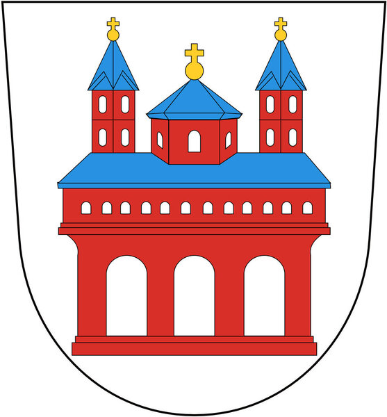The coat of arms of Speyer. Germany