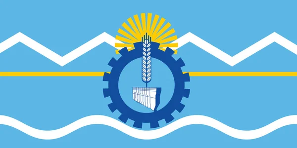 Vlag Van Provincie Chubut Argentinië — Stockfoto