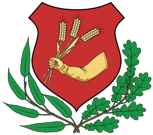 Wappen Der Stadt Abon Ungarn — Stockfoto