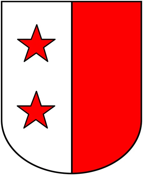 Coat Arms Sion Switzerland — Stock Photo, Image