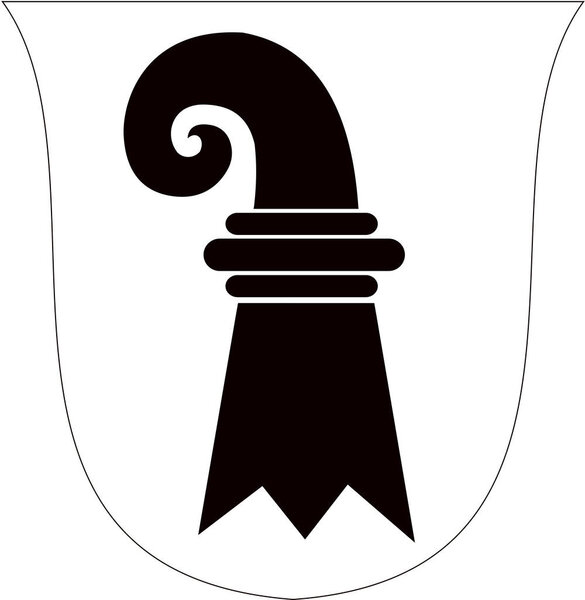 Das Wappen Der Stadt Basel Schweiz — Stockfoto