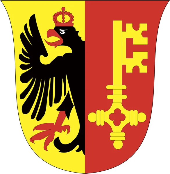 Herb Kantonu Genewa Szwajcaria — Zdjęcie stockowe