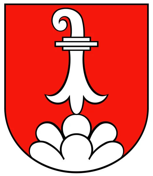 Brasão Armas Cidade Delemont Suíça — Fotografia de Stock