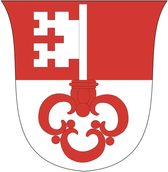 Escudo Del Cantón Obwalden Suiza — Foto de Stock
