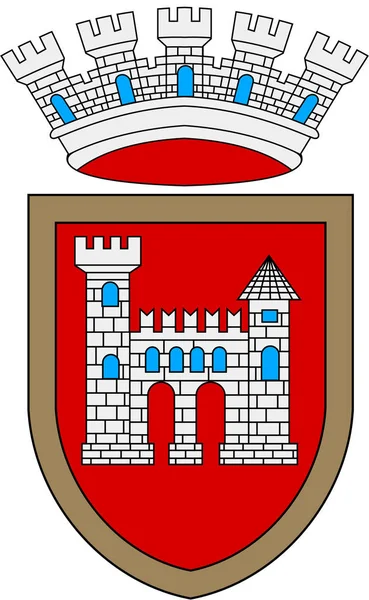 Címer Város Ascoli Piceno Olaszország — Stock Fotó