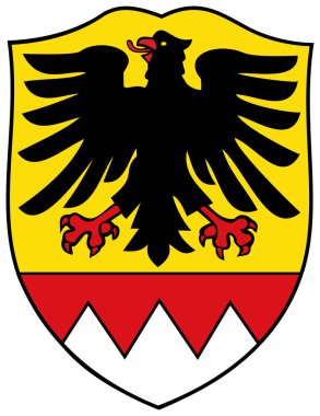 Arması Schweinfurt bölgesinin. Almanya