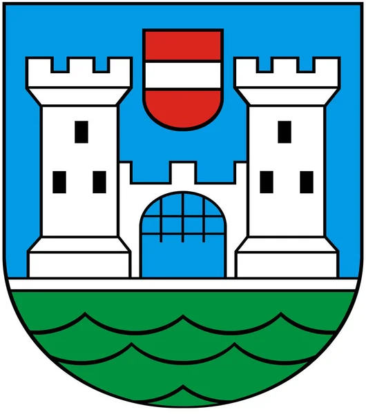 Wappen Der Stadt Wels Österreich — Stockfoto