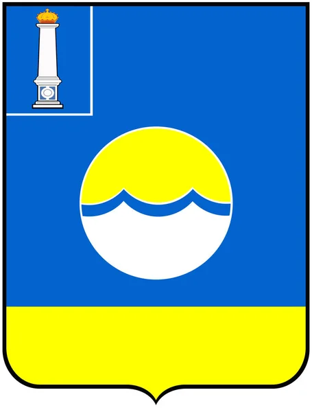 Escudo Armas Del Distrito Nikolaev Región Ulyanovsk Rusia —  Fotos de Stock