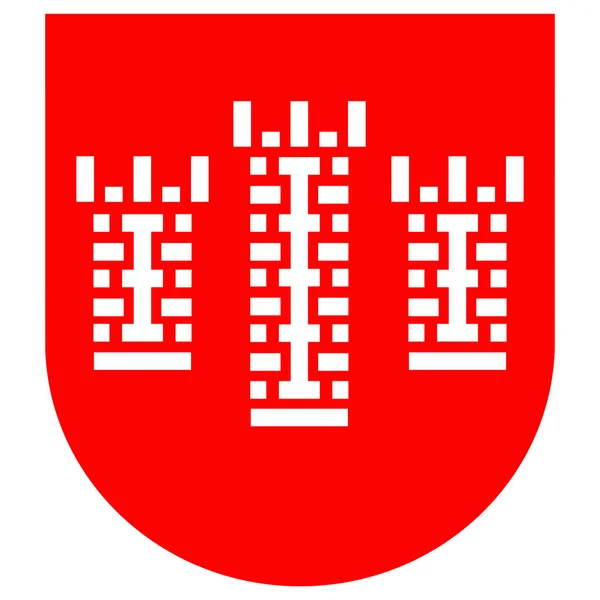 Herb Miasta Povazzsk Bistrica Słowacja — Zdjęcie stockowe