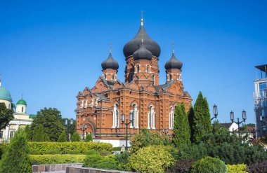 Tula şehri. Xix yüzyılının Varsayım Manastırı 'ndan Kutsal Bakire Meryem' in Varsayımı Katedrali. Rusya Ağustos 2019
