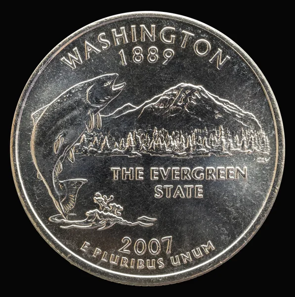 Монета Центов Сша Государства Территории Вашингтон — стоковое фото