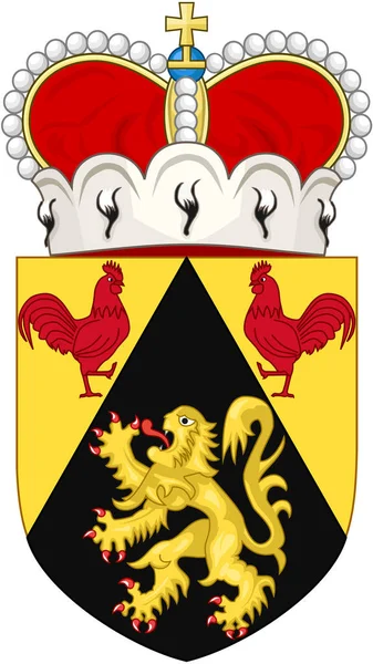 Vallon Brabant Tartomány Címerét Belgium — Stock Fotó