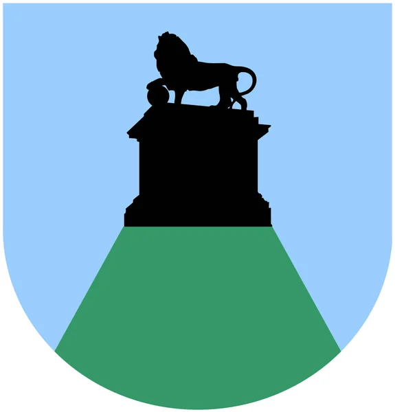 Coat Arms Municipality Waterloo Belgium — Stock Photo, Image