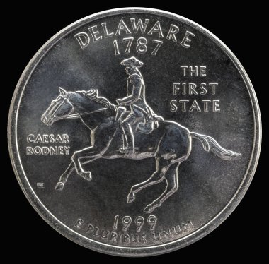 25 Amerikan Doları. Eyaletler ve bölgeler. Delaware