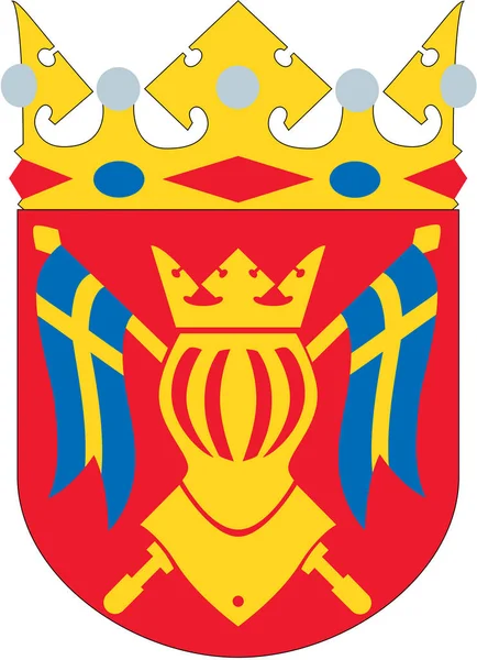 Herb Obszaru Varsinais Suomi Finlandia — Zdjęcie stockowe