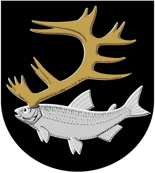 Coat Arms Inari Community Finland — Stockfoto