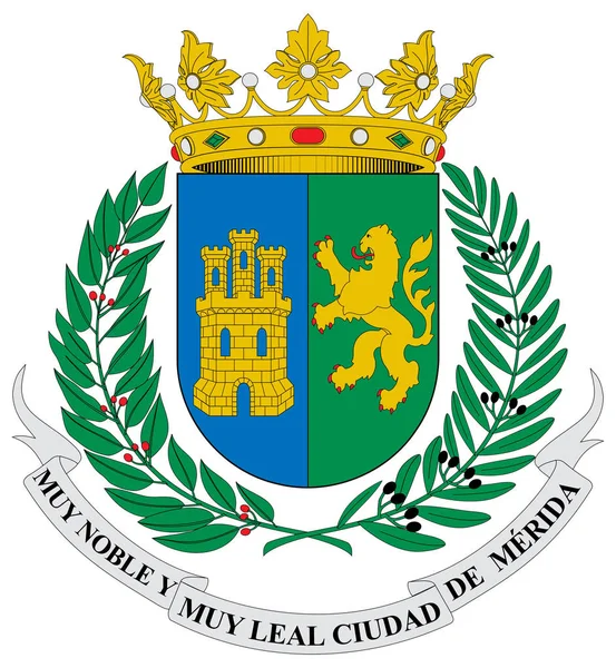 Escudo Armas Ciudad Mérida México —  Fotos de Stock